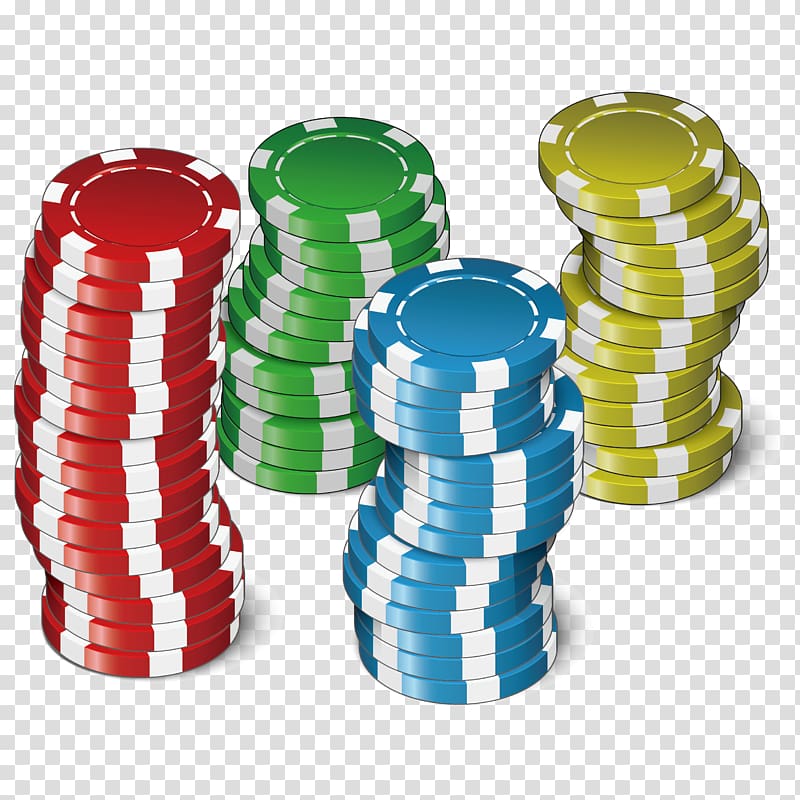 Casino token Poker Game of chance, Colored chips transparent background PNG clipart