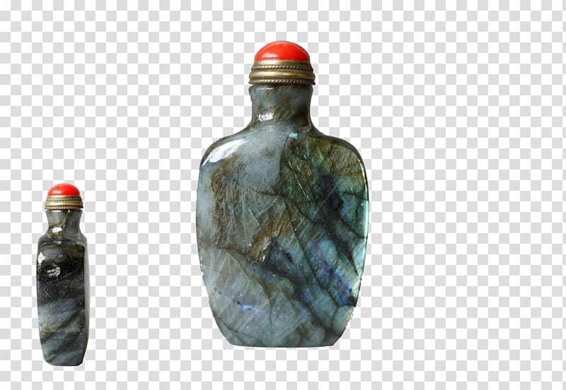 Glass bottle, Glass snuff bottle transparent background PNG clipart