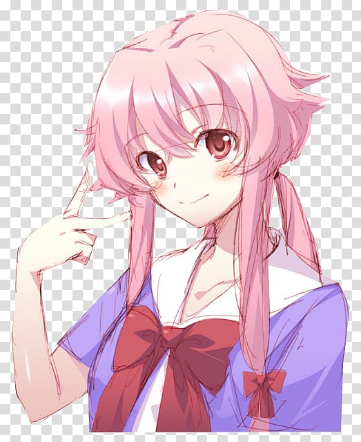 Gasai Yuno, yukiteru Amano, mirai Nikki, yuno Gasai, Gasai, Yuno, future  Diary, Mirai, Yandere, crunchyroll