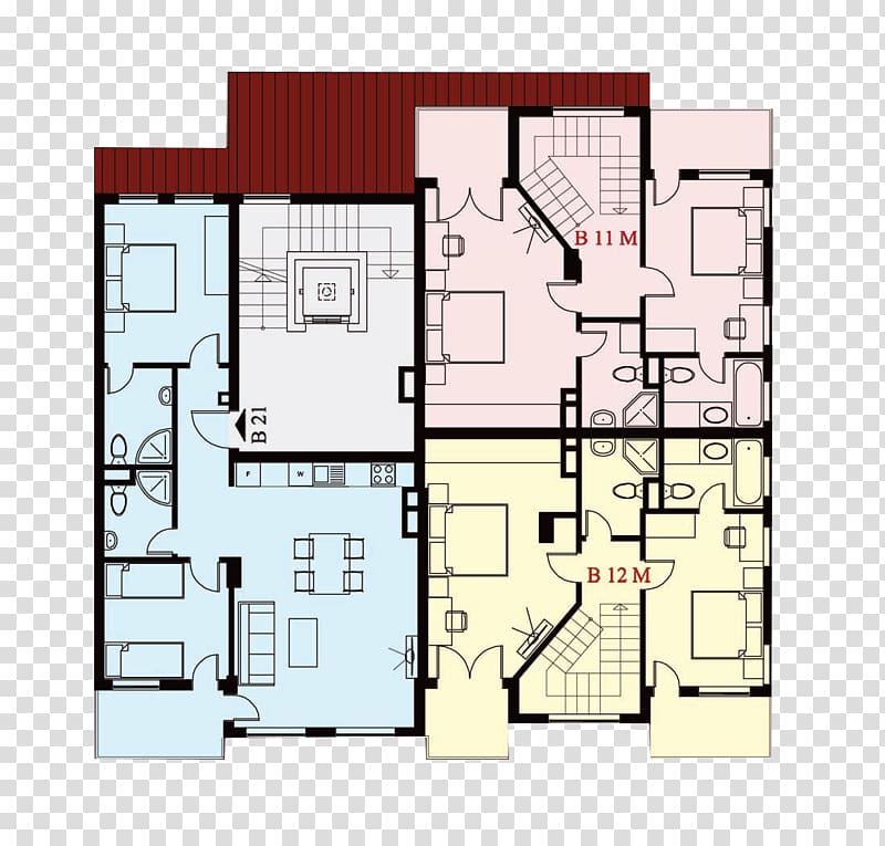 Penthouse apartment Building Real Estate Studio apartment, apartment transparent background PNG clipart