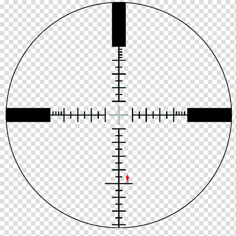 Reticle Telescopic sight Stadiametric rangefinding Milliradian, gun for picsart transparent background PNG clipart