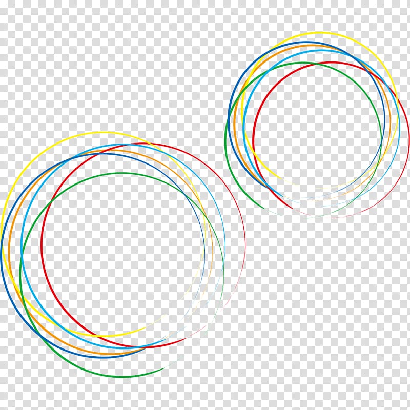 red, yellow, blue, orange, and teal ring digital illustration, Circle Rainbow Icon, Painted circle transparent background PNG clipart