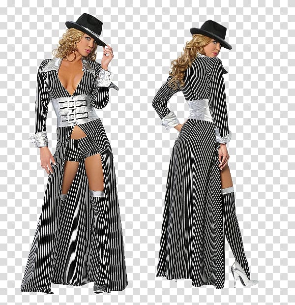 Dress Costume party Halloween costume Gangster, dress transparent background PNG clipart