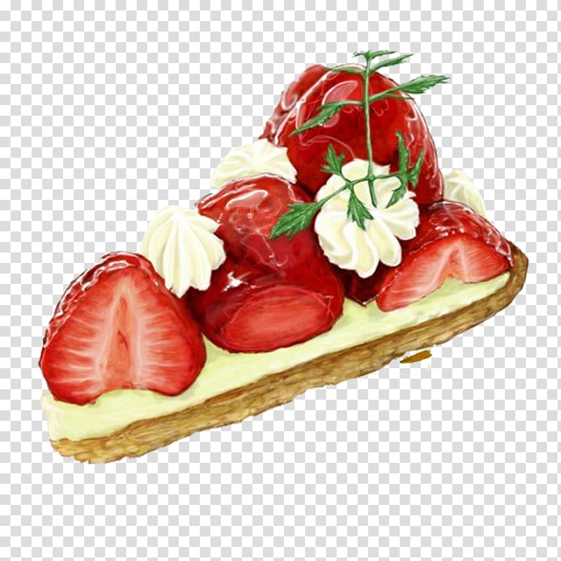 Dim sum Mousse Food Dessert Illustration, Strawberry puree cream delicious temptation transparent background PNG clipart