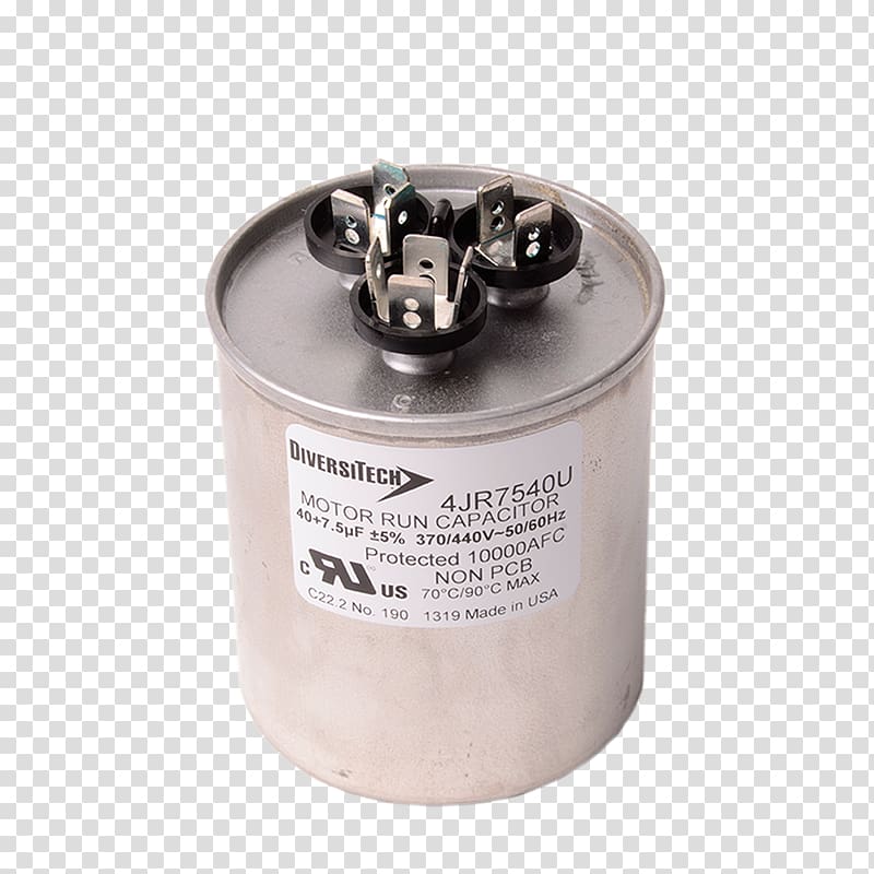 Motor capacitor Electronics Electric potential difference Electric motor, tin cans transparent background PNG clipart