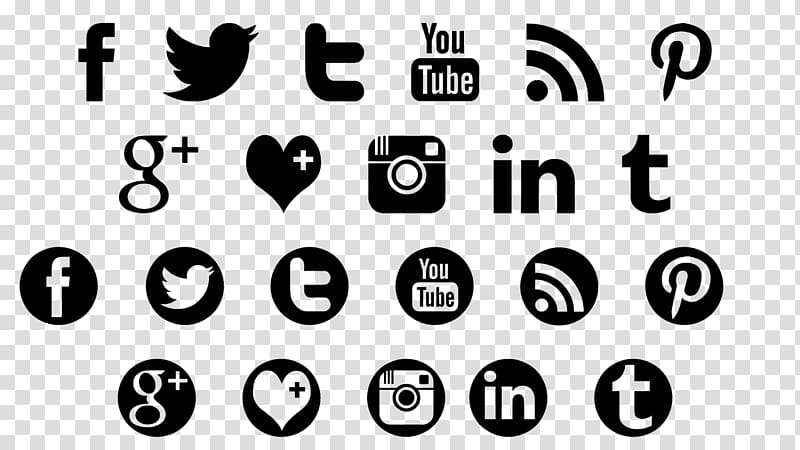 Social media Computer Icons Social networking service Blog Mass media, social icons transparent background PNG clipart