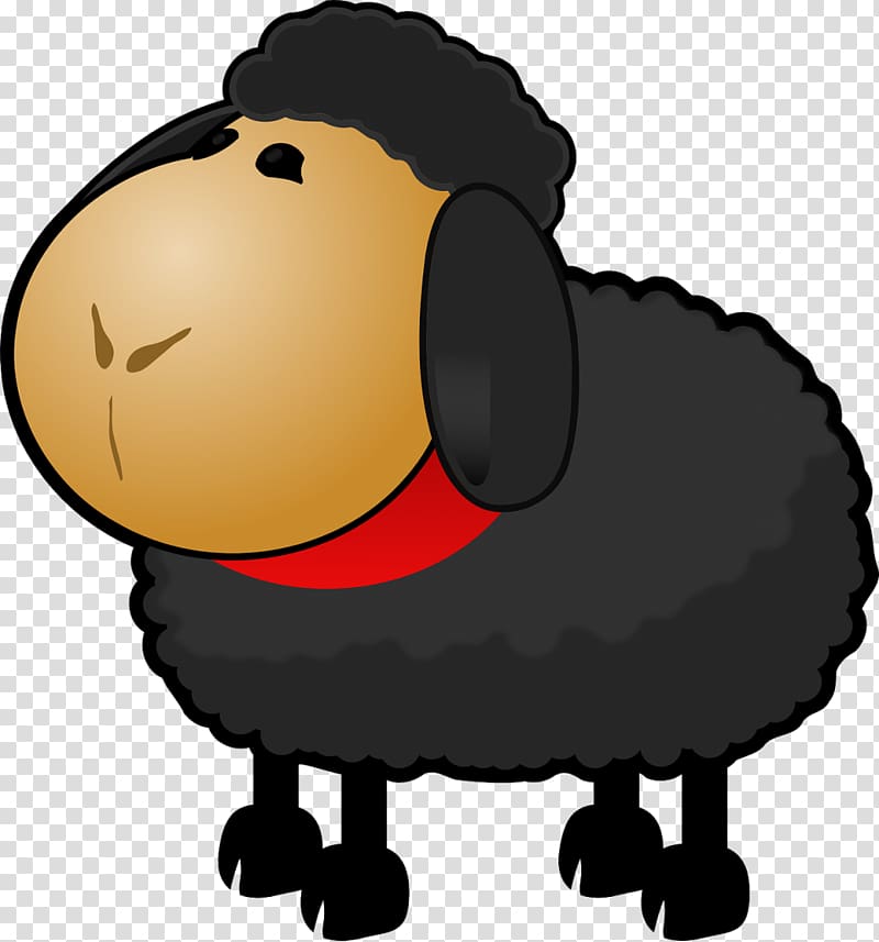 Black sheep , nursery transparent background PNG clipart