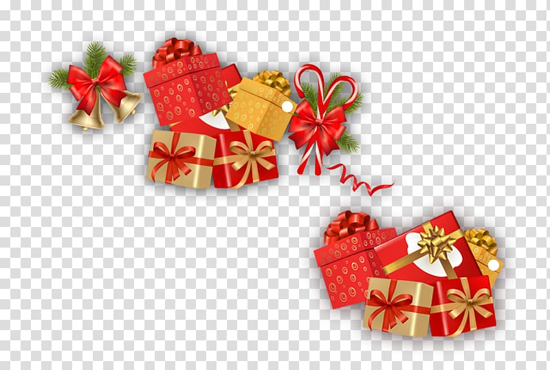 Gift Christmas Ribbon Shoelace knot, Christmas gift transparent background PNG clipart