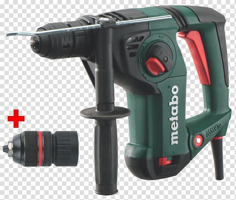 Hammer drill Metabo SDS Augers Power tool, hammer transparent background PNG clipart