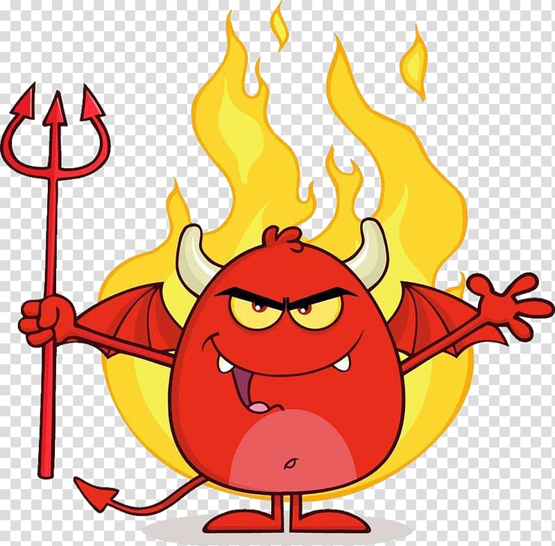 Cartoon Devil , Angry Satan transparent background PNG clipart