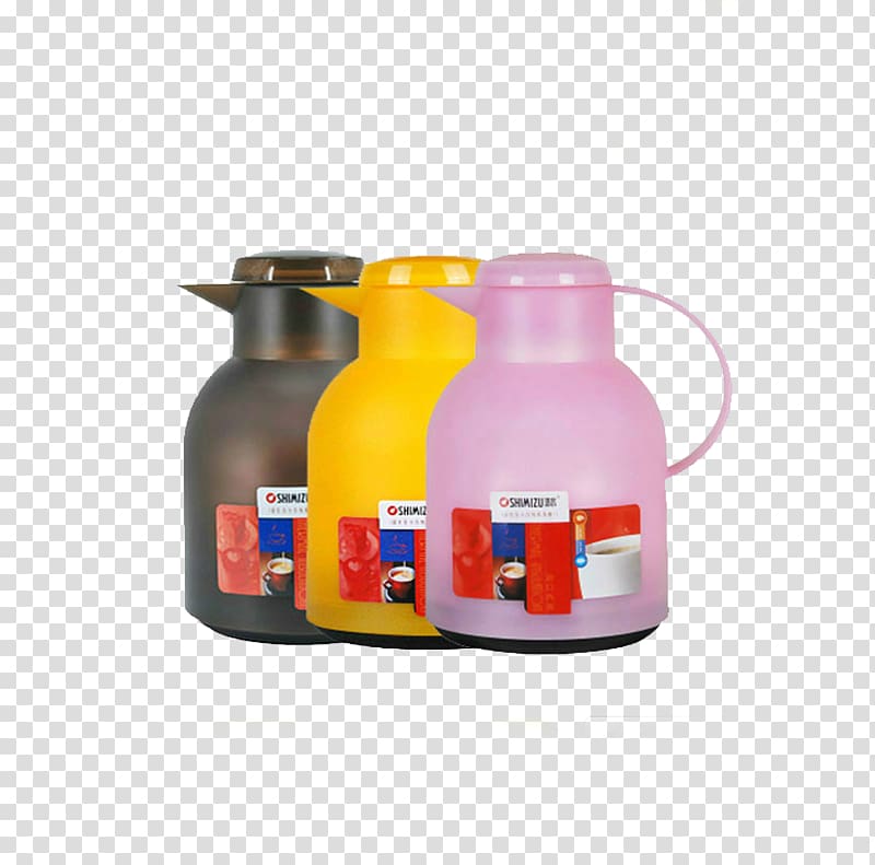 Water bottle Kettle, Three Kettle transparent background PNG clipart