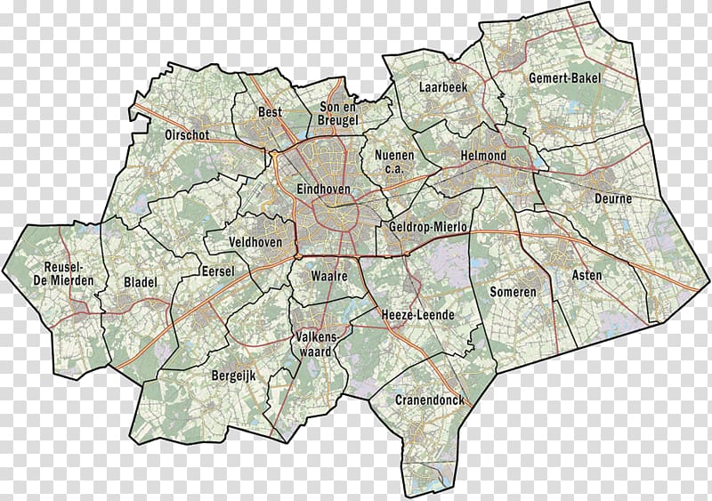 Veiligheidsregio Brabant-Zuidoost Amsterdam-Zuidoost Southern Netherlands Map, map transparent background PNG clipart