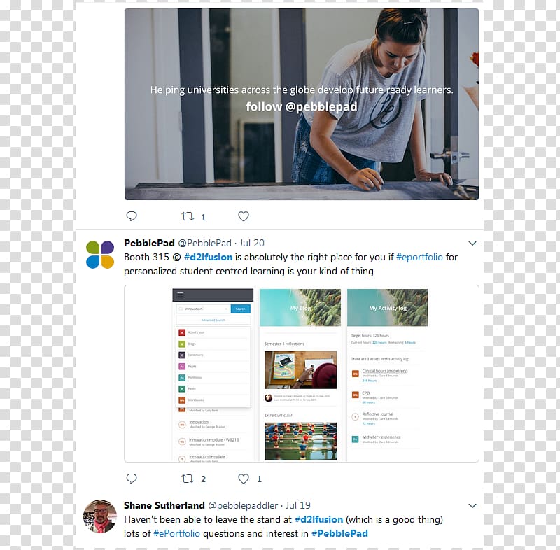 Electronic portfolio D2L Personalized learning Learning management system Blog, others transparent background PNG clipart