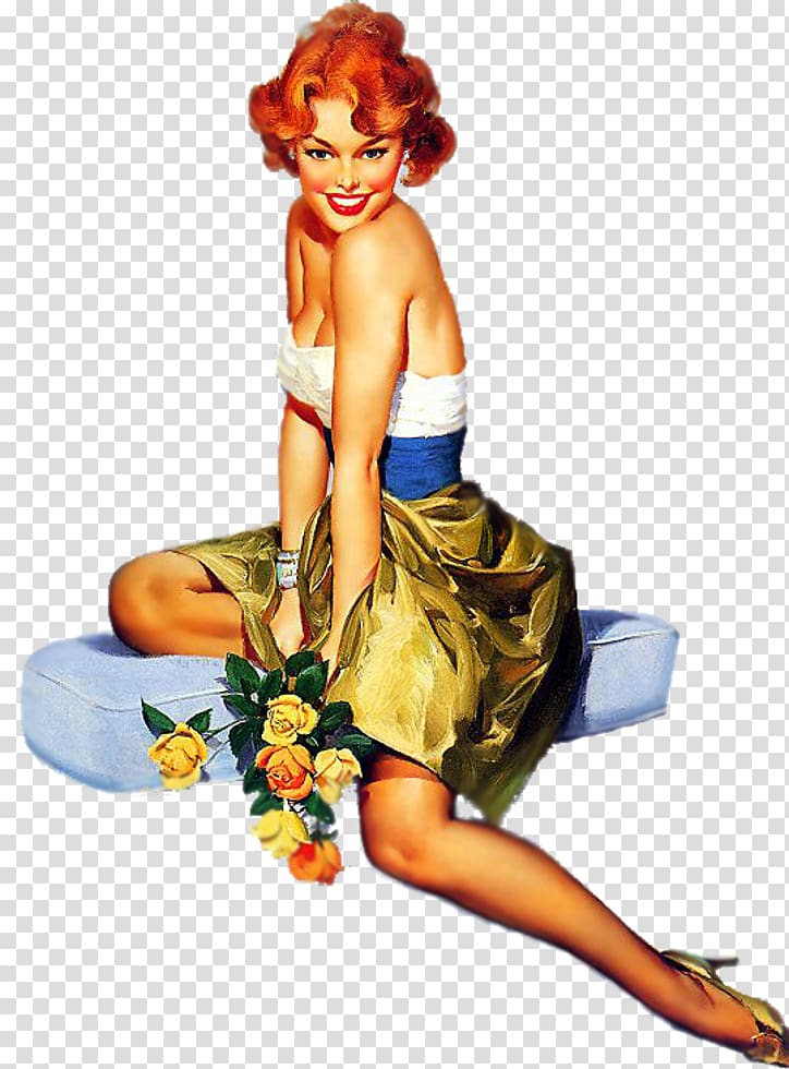 Pin-up girl Art Painting Drawing, painting transparent background PNG ...