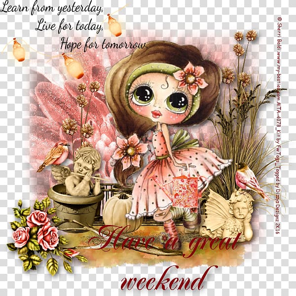Doll Art Character Flower, Autumn rose transparent background PNG clipart
