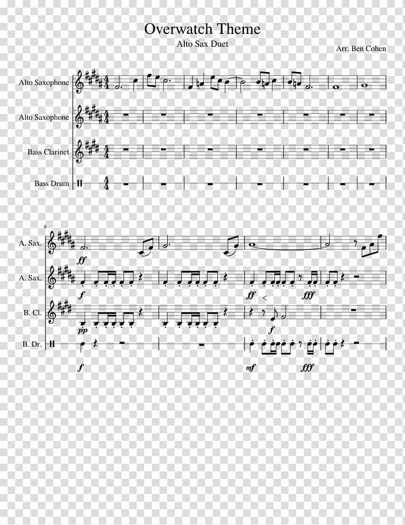 Super Mario 64 DS Sheet Music String quartet Piano Sonata No. 11, main melody transparent background PNG clipart