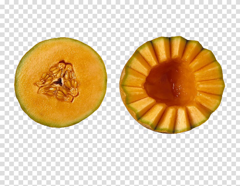 Cantaloupe Yubari King Melon, Melon Fruit transparent background PNG clipart