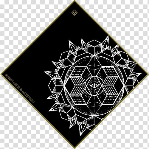 Sacred geometry Mandala Overlapping circles grid, ink shading material transparent background PNG clipart