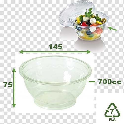 Plastic Bowl Polylactic acid Glass Vegetable, glass transparent background PNG clipart