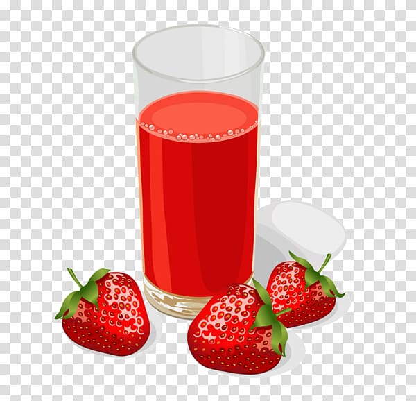 Strawberry juice Fruchtsaft, strawberry transparent background PNG clipart