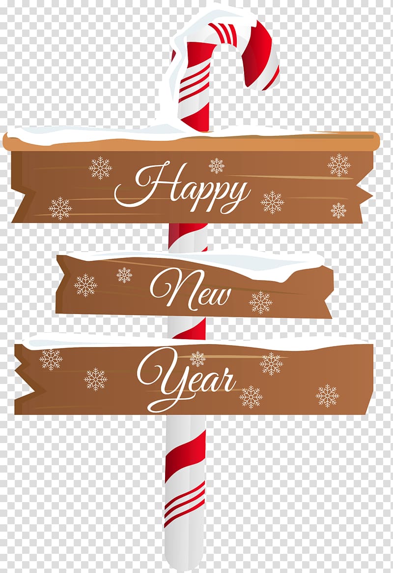 New Year\'s Day Christmas , Happy New Year Sign transparent background PNG clipart