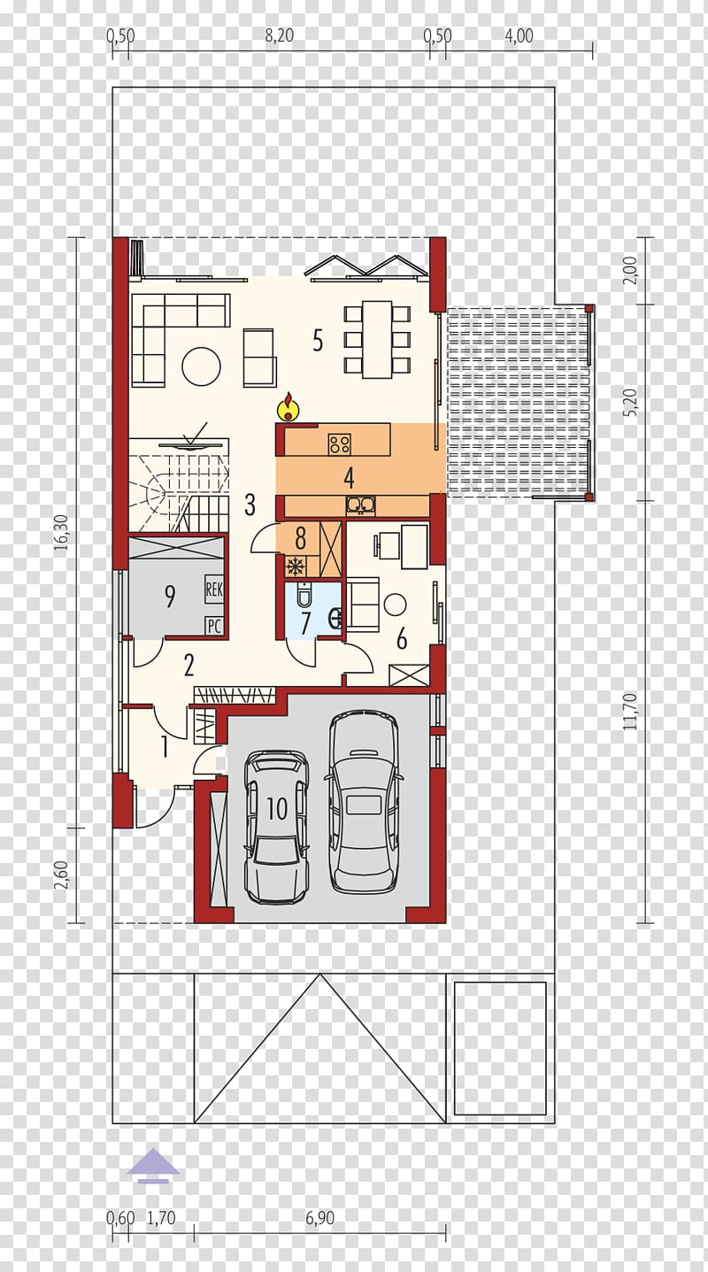Floor plan Courtyard house Architectural engineering House plan, plots transparent background PNG clipart