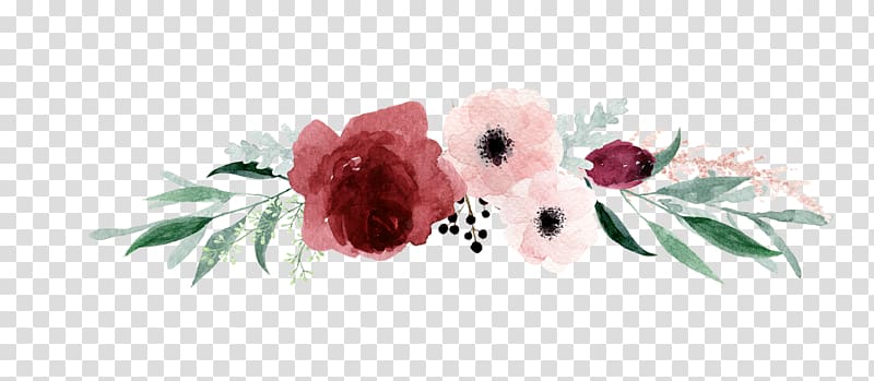 pink and red petaled flower painting, University of South Florida Engagement Organization OrgSync Flower, watercolour transparent background PNG clipart