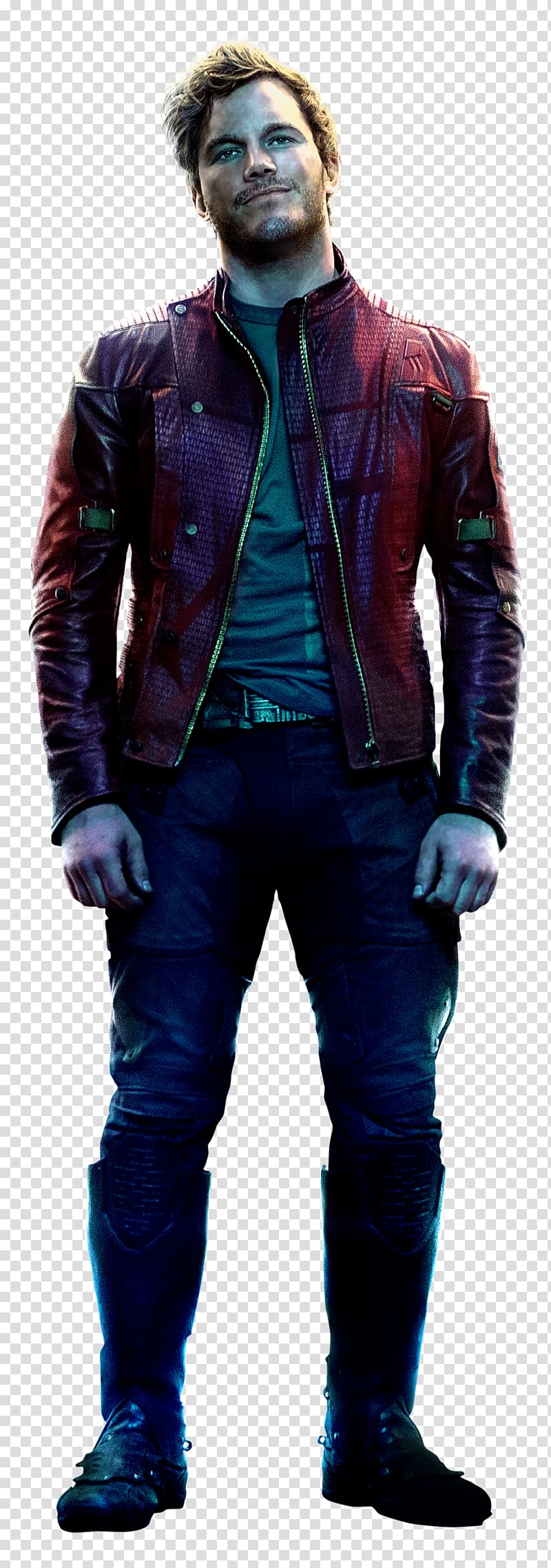 Chris Pratt Star-Lord Guardians of the Galaxy Gamora Rocket Raccoon, colossus transparent background PNG clipart