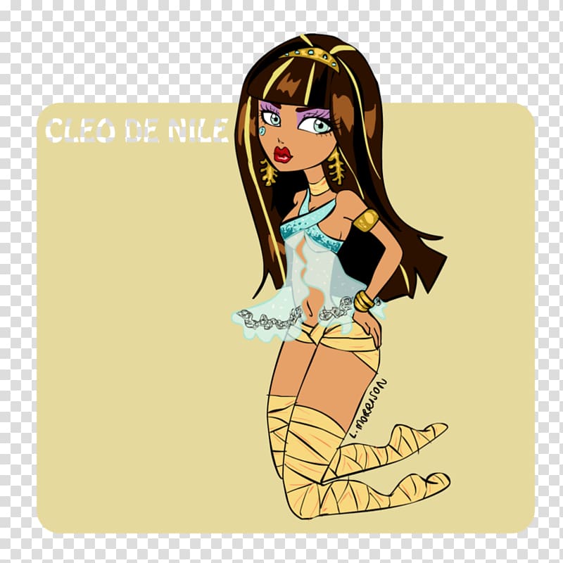 Monster High Cleo De Nile Drawing Fan art, monster transparent background PNG clipart