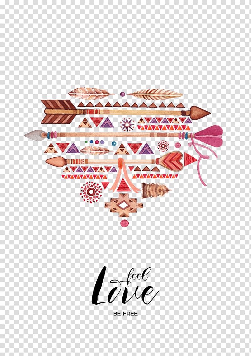illustration of heart, Watercolor painting Drawing , Indian national wind album transparent background PNG clipart