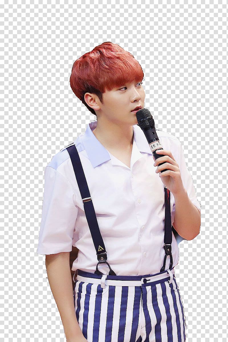 Boo Seungkwan Seventeen Microphone Wig, Joshua transparent background PNG clipart
