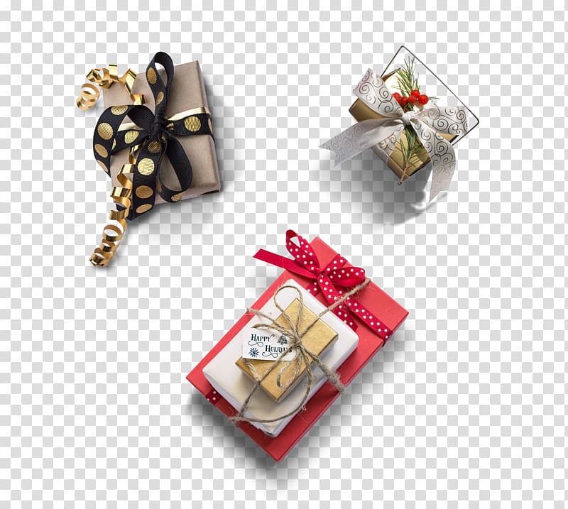 Christmas gift Christmas gift Mirror, Christmas gift box element 3 transparent background PNG clipart
