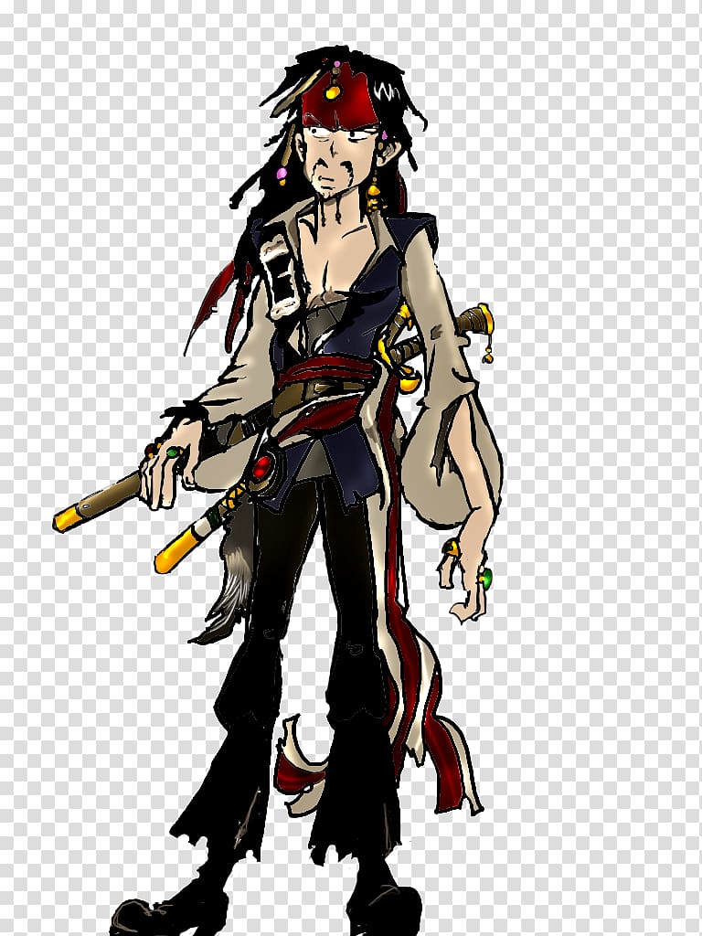 Jack Sparrow Anime Concept art Character, sparrow transparent background PNG clipart