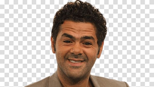 man ib gray shirt, Jamel Debbouze Smiling transparent background PNG clipart