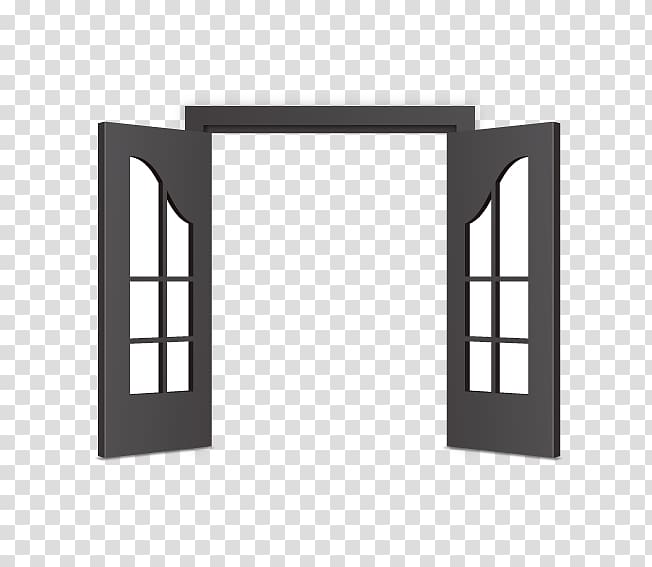 Door Icon, Open door transparent background PNG clipart