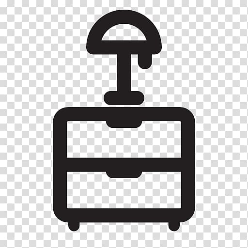 Bedside Tables Furniture Computer Icons Drawer, BEDSIDE lamp transparent background PNG clipart