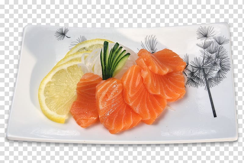 Sashimi Smoked salmon Sushi Japanese Cuisine California roll, sushi transparent background PNG clipart