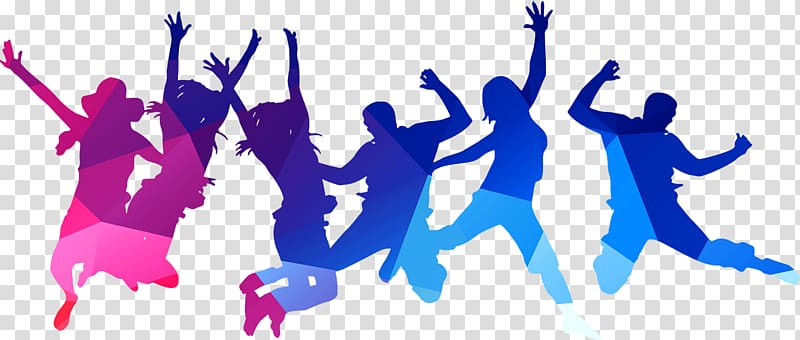 group of people jumps , China Poster HangZhou Nbond Nonwovens Information, Carnival People transparent background PNG clipart