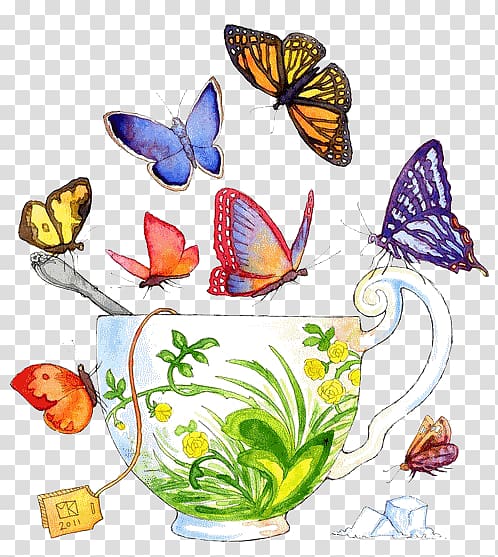 Monarch butterfly Tea , butterfly transparent background PNG clipart