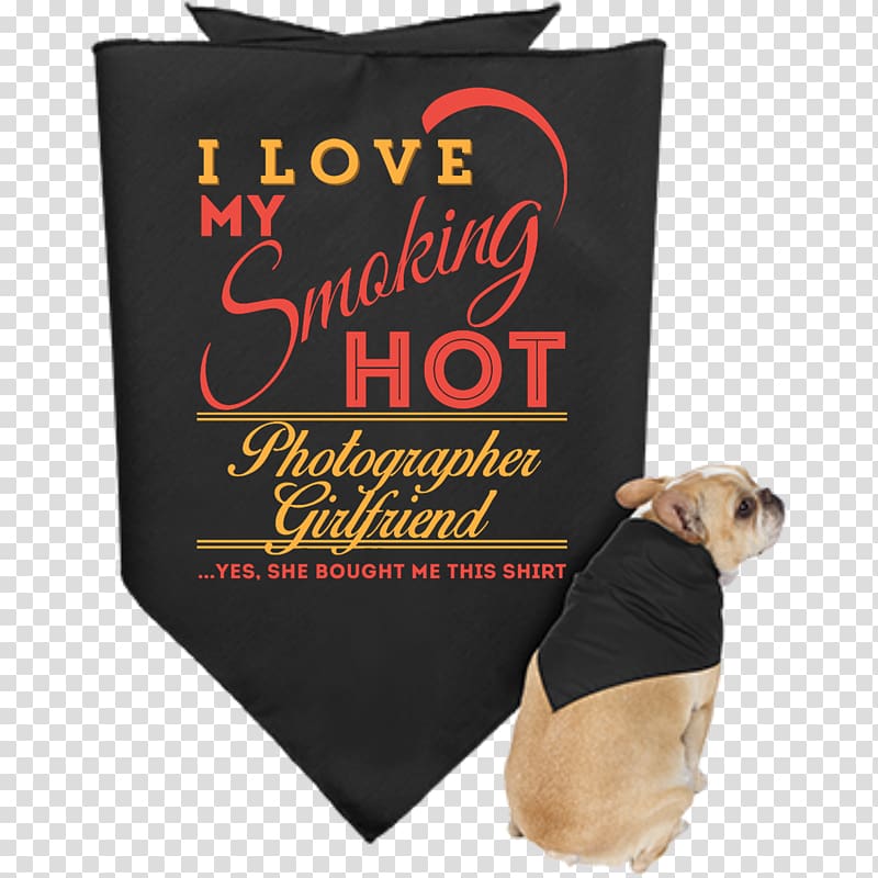 T-shirt Dog Kerchief Clothing Shopping, Hot smoke transparent background PNG clipart