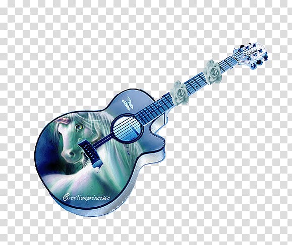 Acoustic guitar Blog Daum Icon, Navy blue guitar transparent background PNG clipart