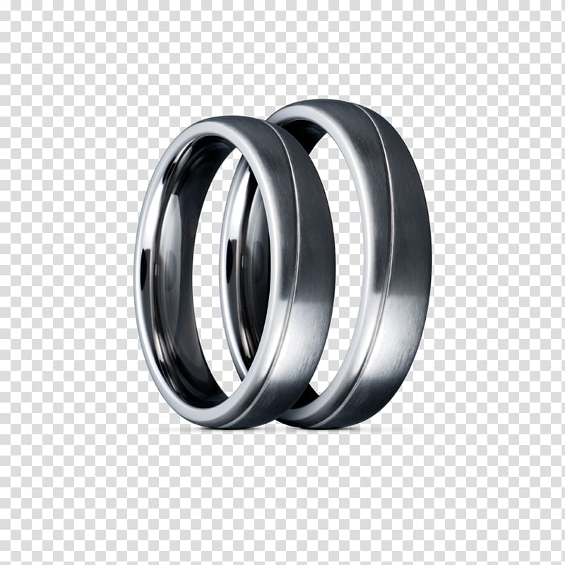 Wedding ring Jewellery Silver Titanium, master of ring transparent background PNG clipart