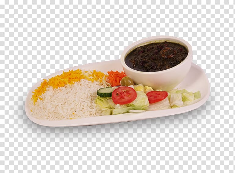 Ghormeh sabzi Iranian cuisine Khoresh bademjan Fesenjān Red beans and rice, kebab with rice transparent background PNG clipart