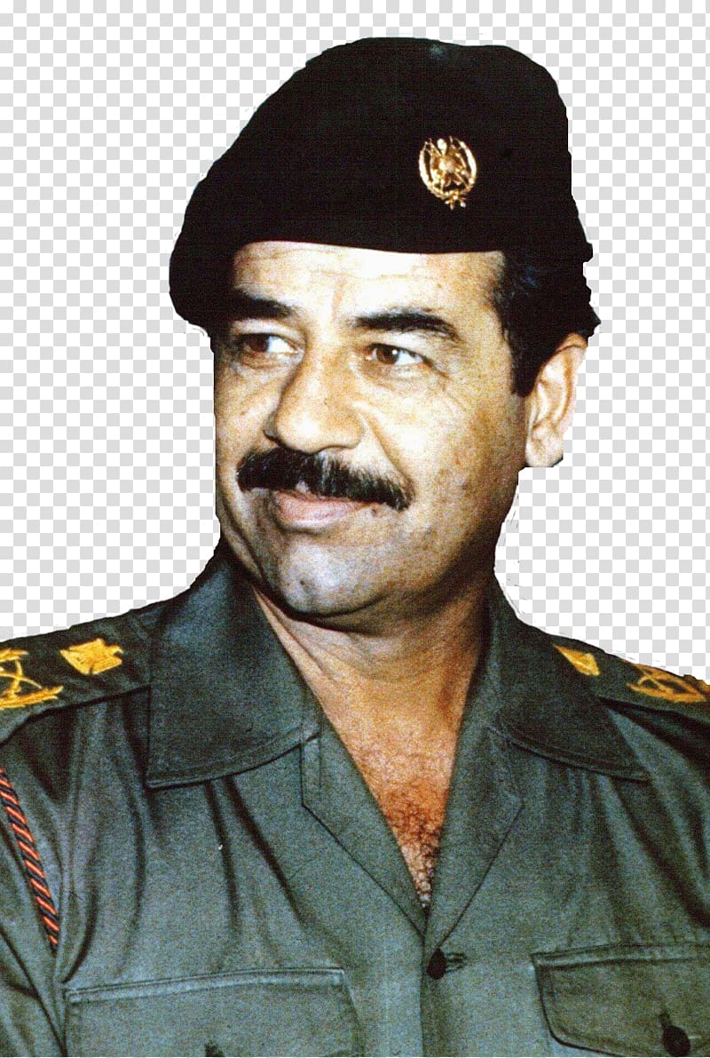 man in officer uniform, Saddam Hussein Iraq War United States President of Iraq, iraq transparent background PNG clipart