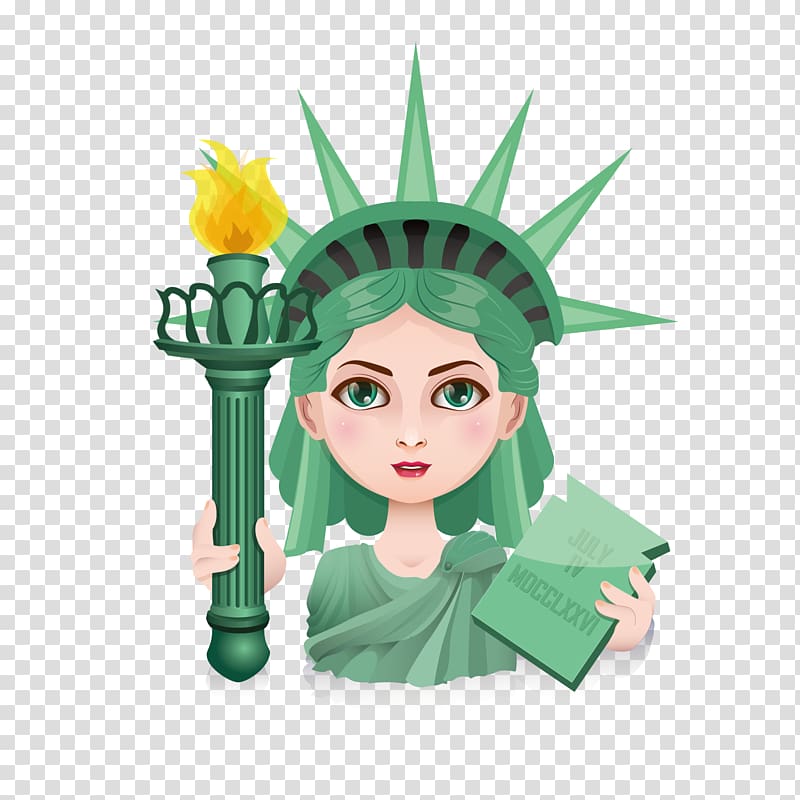 Statue of Liberty Illustration, free goddess transparent background PNG clipart