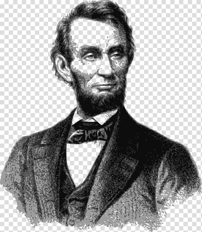 Portrait of Abraham Lincoln United States , Famous transparent background PNG clipart