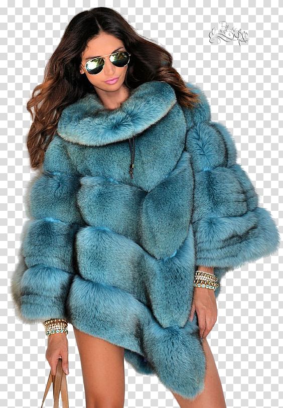 Fashion Fur clothing Model, model transparent background PNG clipart