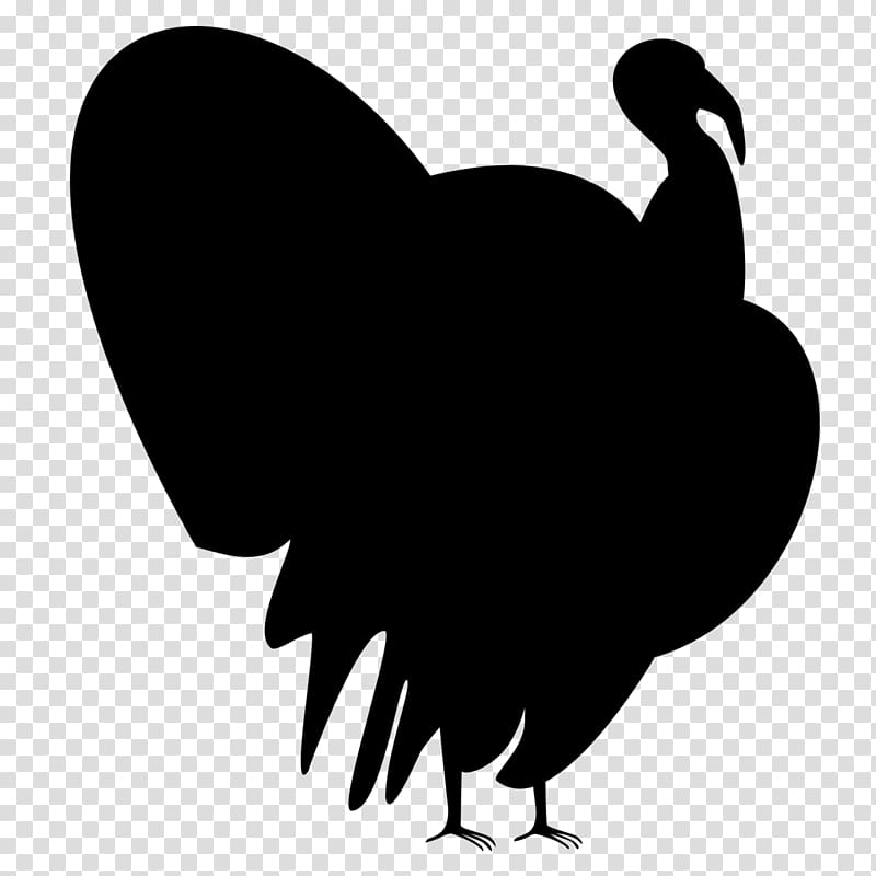 Rooster Silhouette Black White , Silhouette transparent background PNG clipart