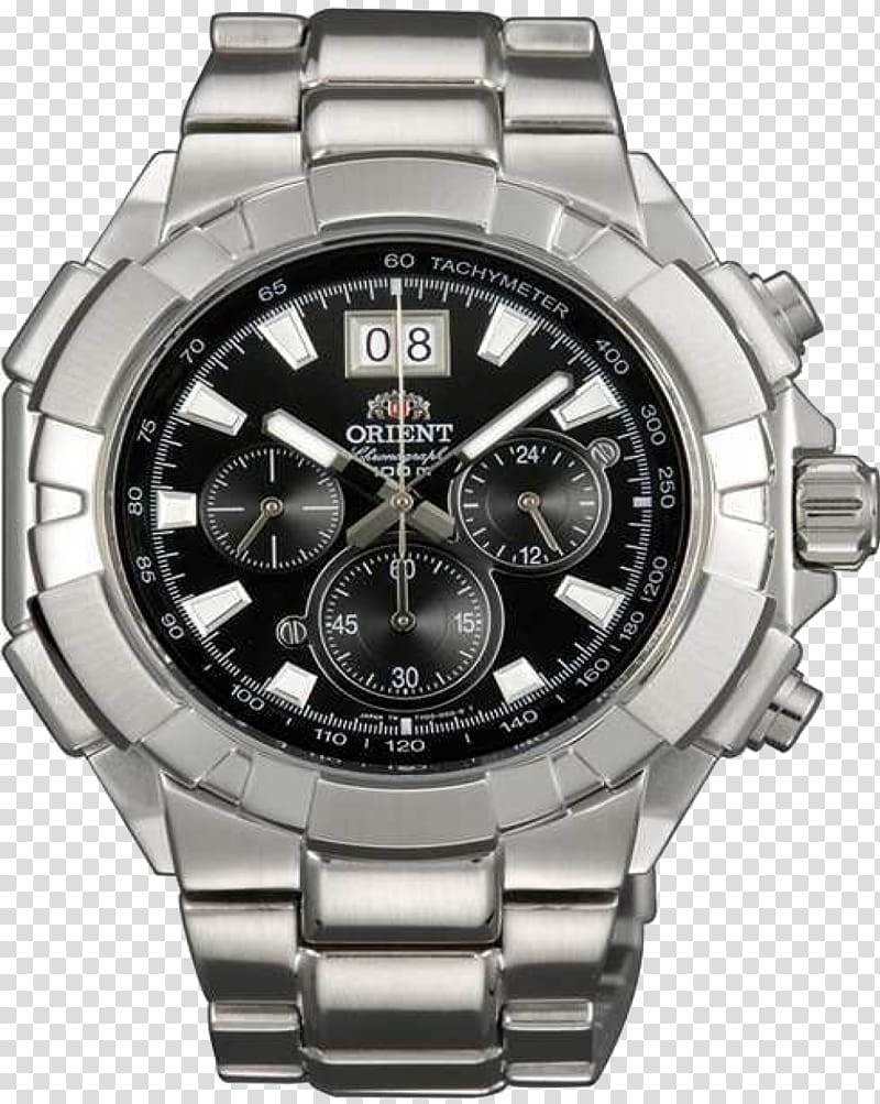 Orient Watch Chronograph Quartz clock Automatic watch, watch transparent background PNG clipart
