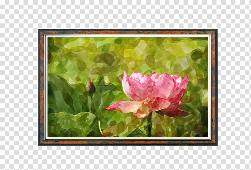 Oil painting Landscape painting Fukei, European lotus oil painting transparent background PNG clipart